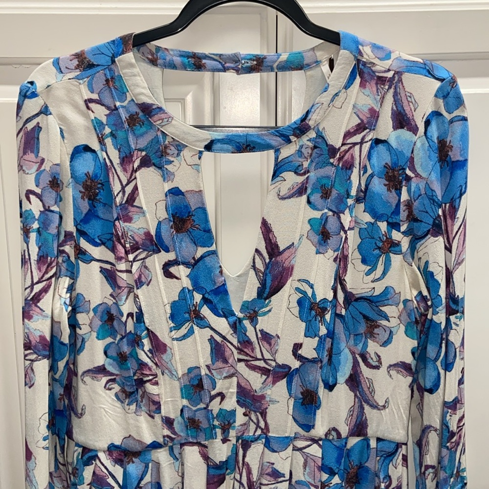 Beautiful Blue Floral Pattern Free People dress, size 10. - Picture 5 of 14
